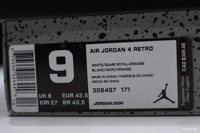 HYPE White Blue Bright 4 308497-171 Air Crimson-Royal Jordan 0713